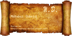 Méhész Dávid névjegykártya